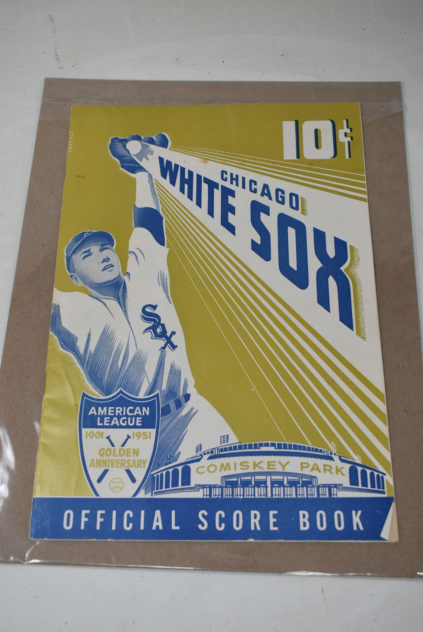 1951 Chicago White Sox Golden Anniversary Score Card Book (1 of 5)