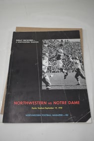 Northwestern vs Notre Dame 1970 Football Magazine