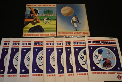 Lot of Vintage Chicago Cubs Scorecard Programs