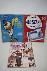 3 Vintage Baseball Books Scorecards Programs