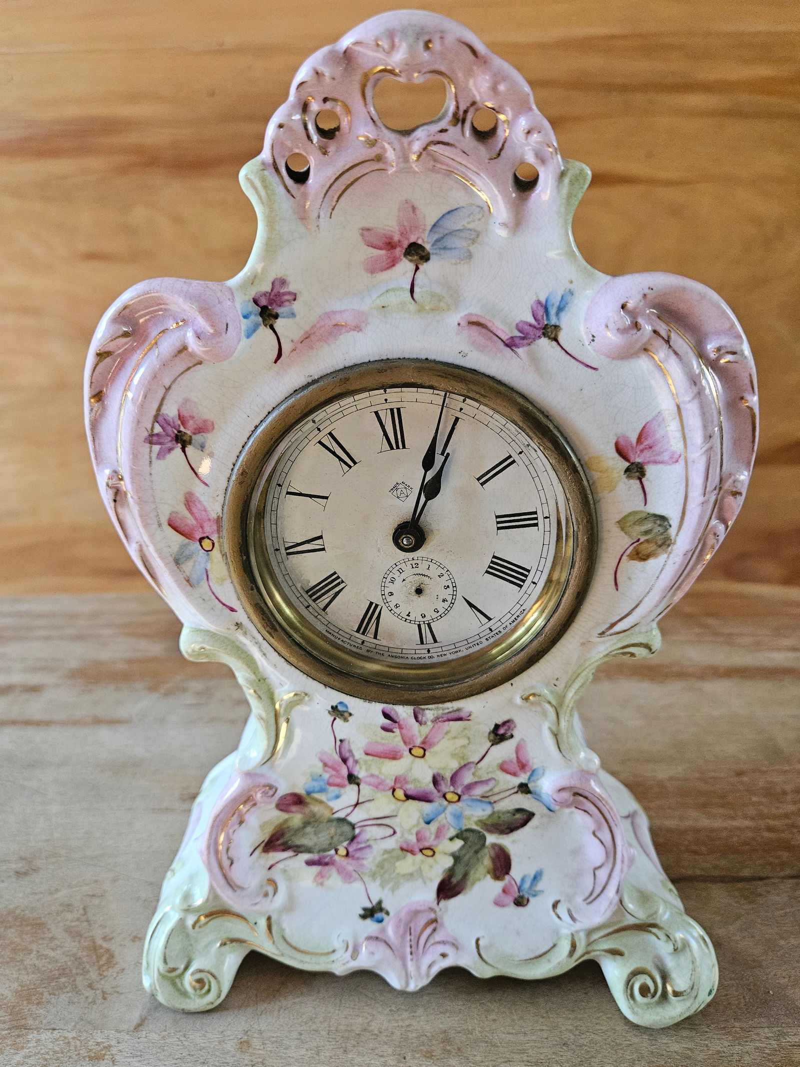 Porcelain Ansonia Clock (1 of 6)