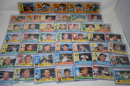Group of 46 Topps 1960 Baseball Cards