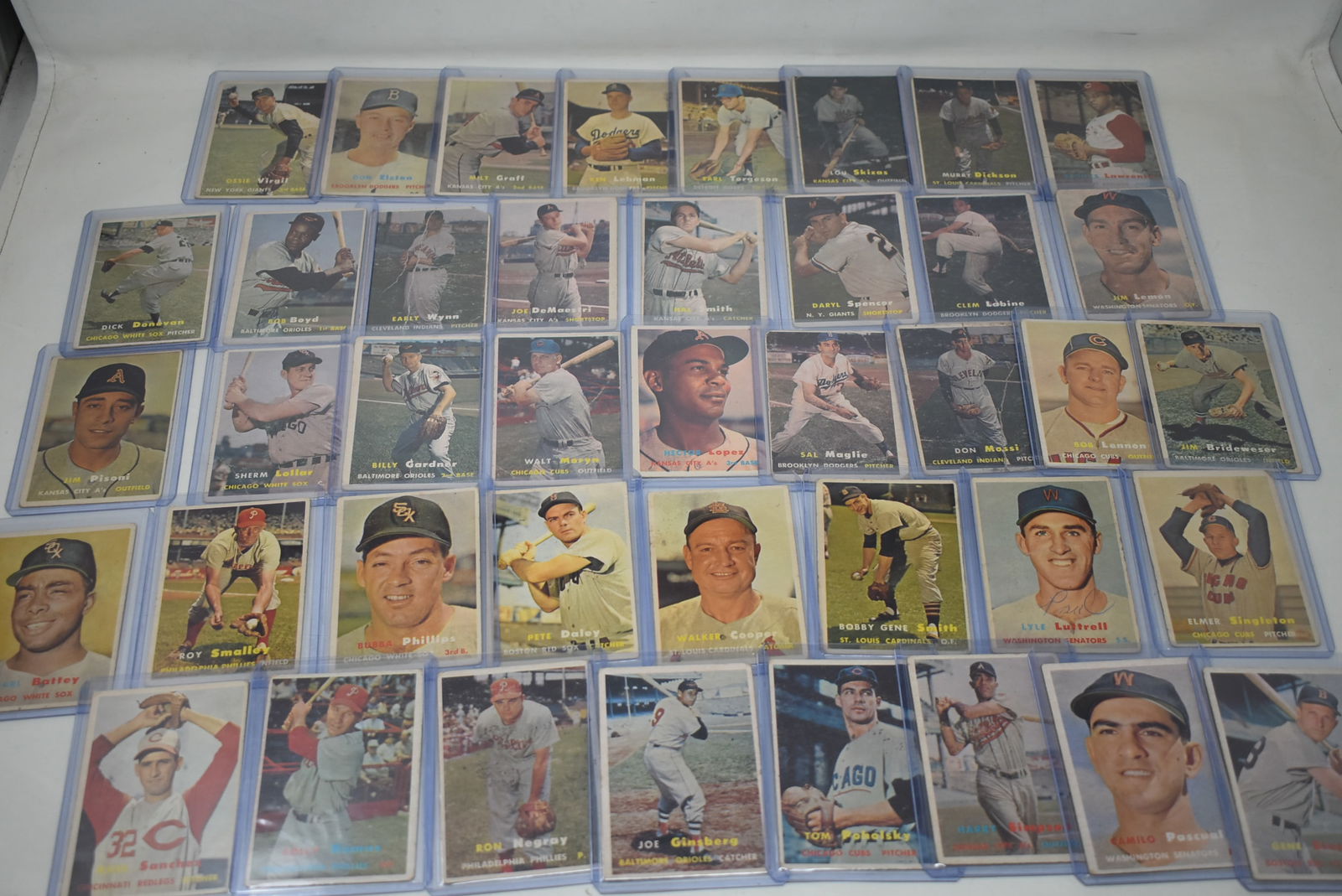 Group of 41 Topps 1957 Baseball Cards (1 of 5)