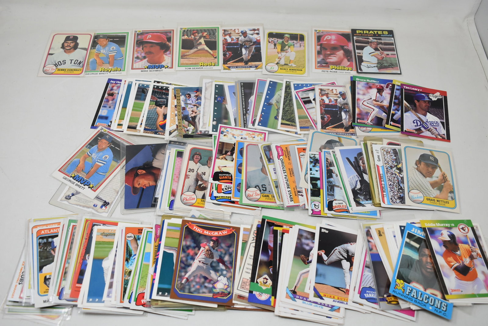 Group of 1980s Assorted Baseball Cards: A Group of 1980s Assorted Baseball Cards.