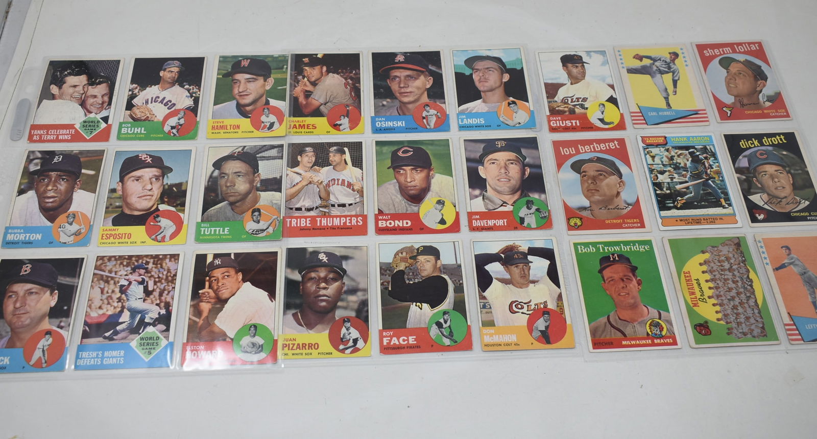 Group of 54 Topps 1950s & 1960s Baseball Cards (1 of 3)