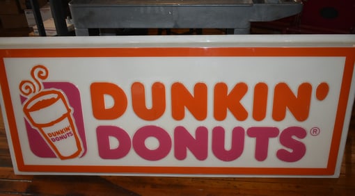 Large Dunkin Donuts Sign 66"