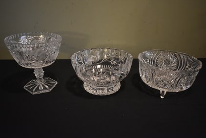 Lot of 3 Crystal Bowls