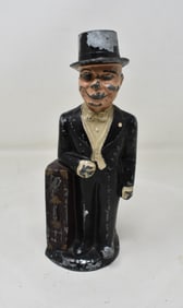 Vintage Charlie McCarthy Cast Iron Bank