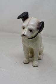 Nipper Dog Cast Iron Bank
