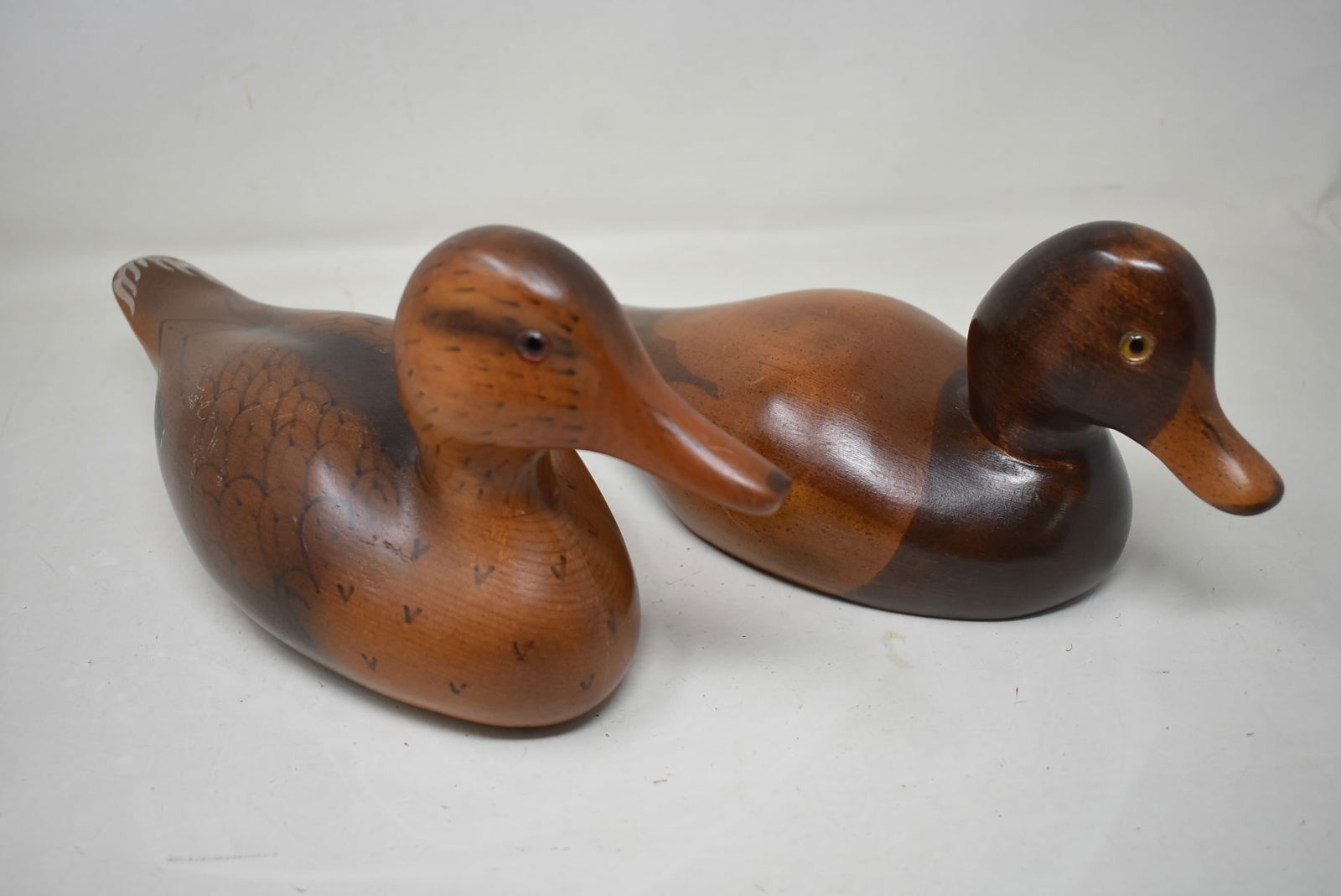 2 Bob May Big Sky Duck Decoys Painted Wood (1 of 6)