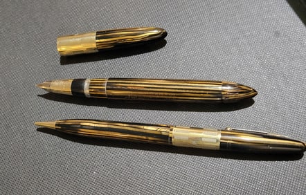 Shaeffer Triumph Tuckaway Fountain Pen & Pencil Set 14K Nib