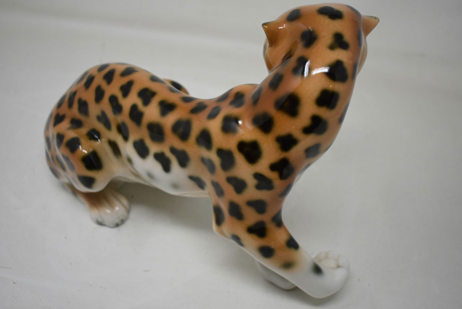 Royal Dux Porcelain 11" Leopard Figure - 3