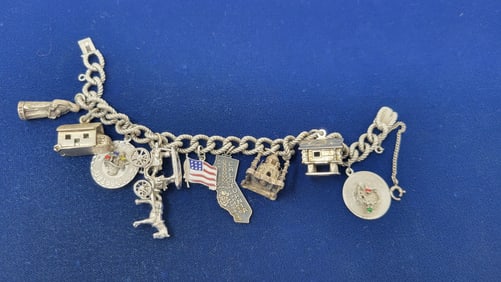 Sterling Silver Charm Bracelet