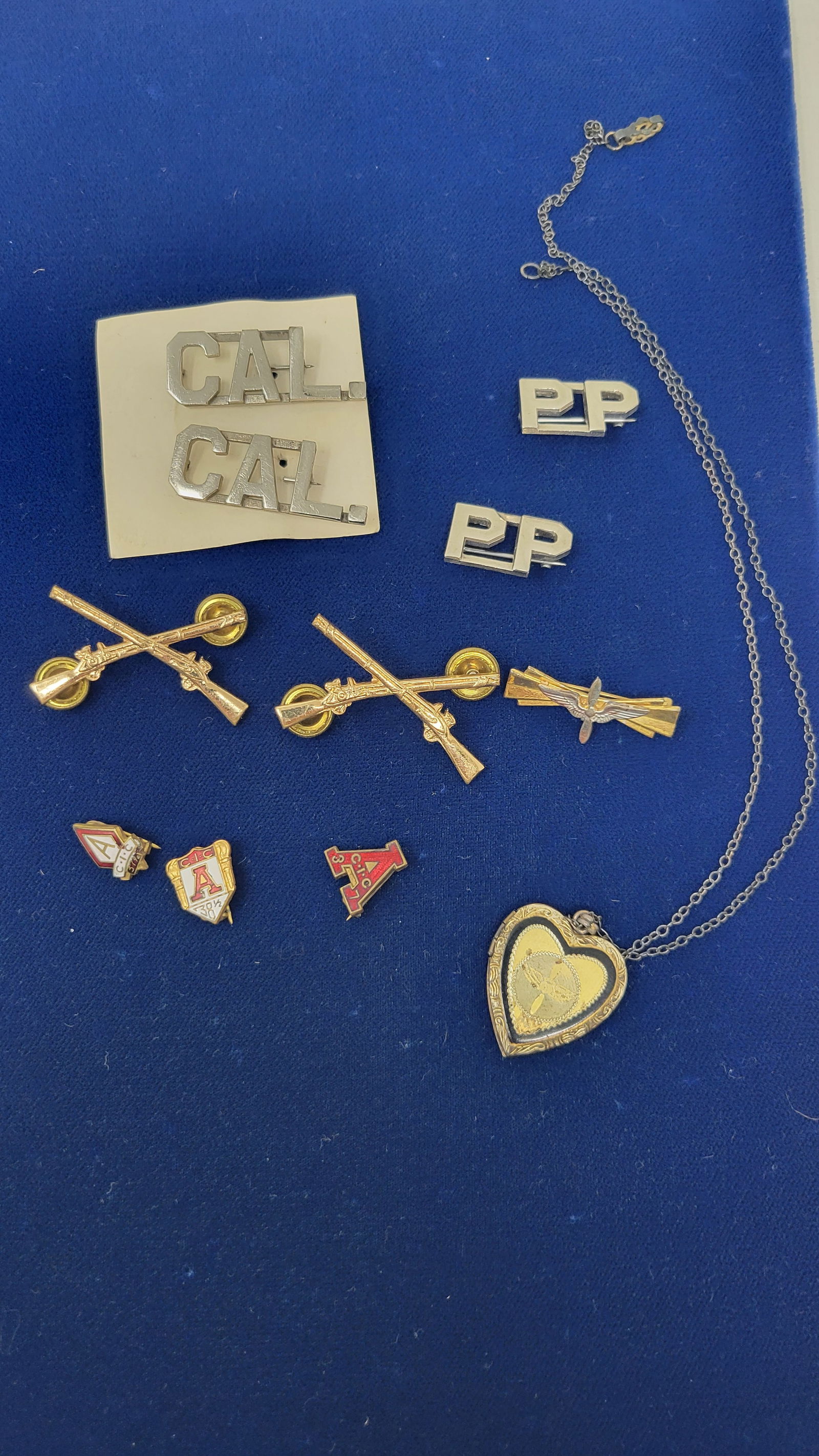 Lot of WWII Pins: A Group of U.S. WWII Pins, etc.