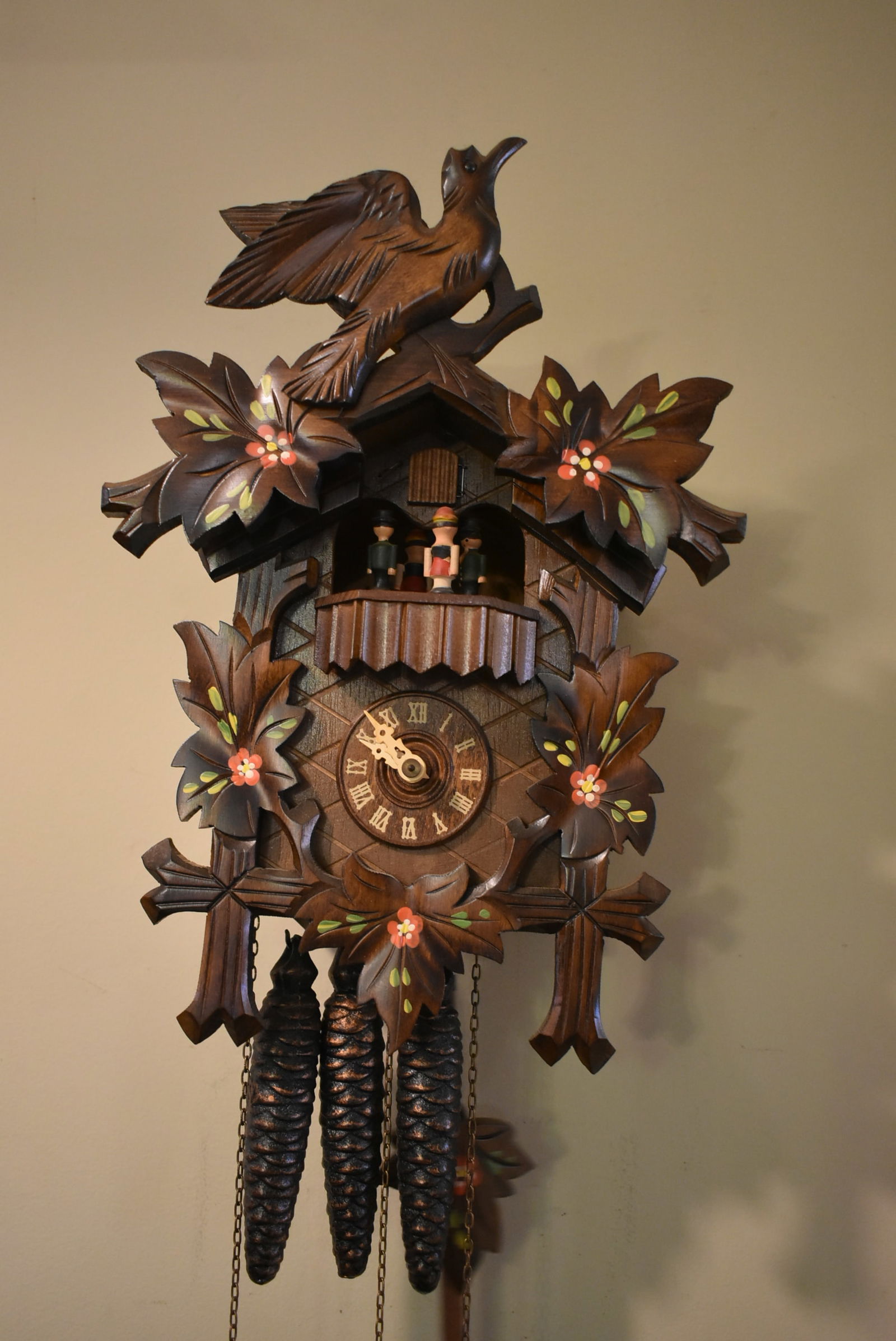 Reuge Swiss Made Romance Cuckoo Clock Edelweiss No. 6307 (1 of 4)