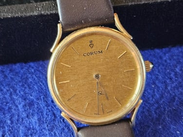 18k Gold Men's Corum Wristwatch Watch