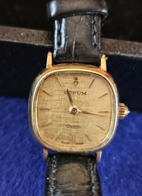 18k Gold Women's Corum Wristwatch Watch