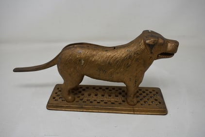 Metal Cast Dog Nutcracker Vintage