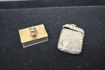 2 Vintage Match Safes Vestas