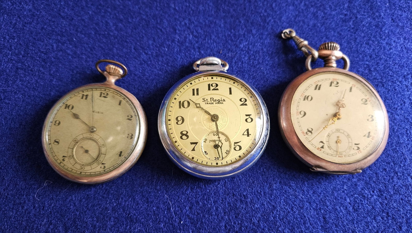 3 Vintage Pocket Watches Elgin & St. Regis (1 of 5)
