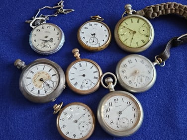 Lot of Pocket Watches for Parts