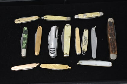 Lot of 13 Assorted Pocket Knives Vintage