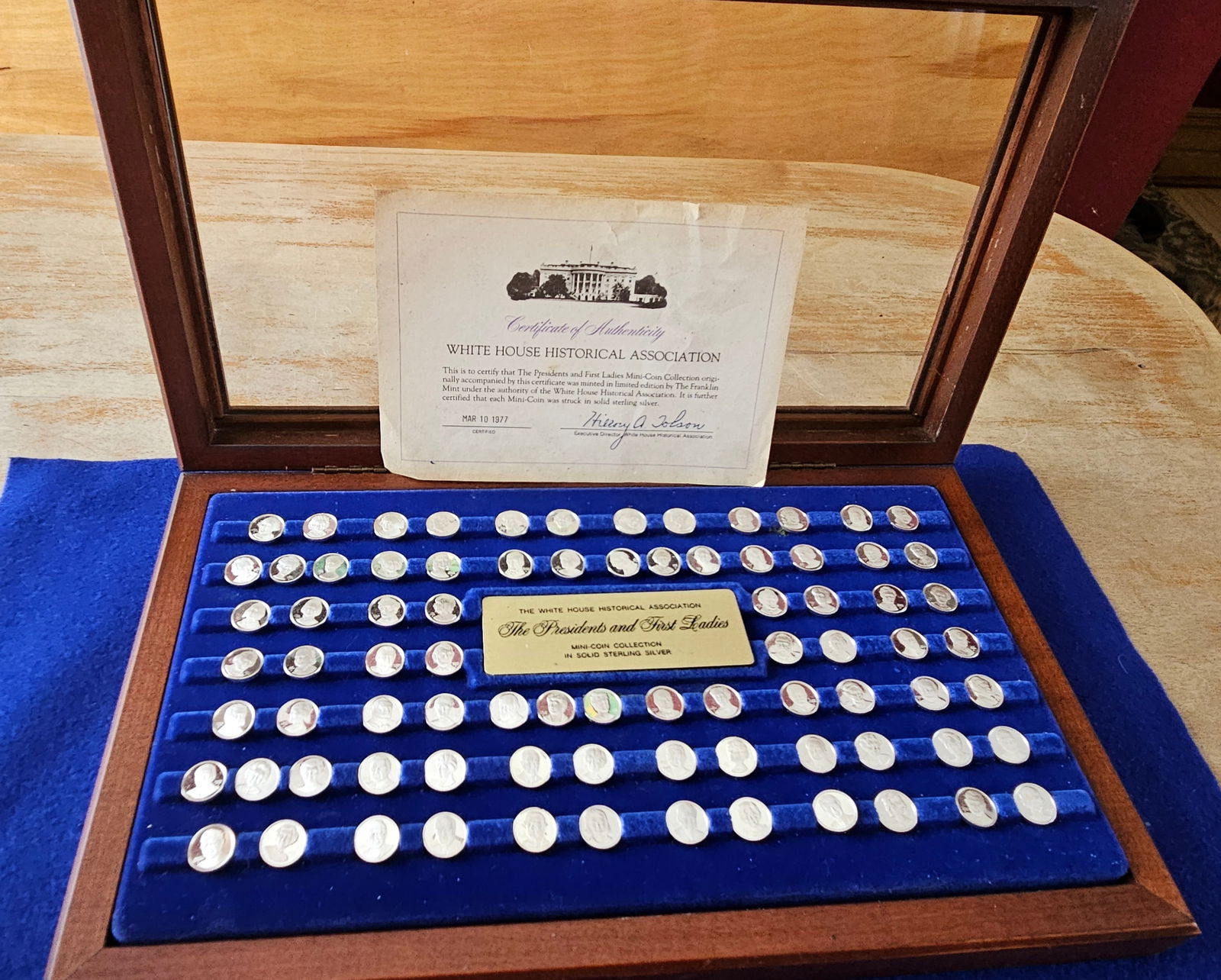 Franklin Mint Presidents & First Ladies Sterling Silver Mini Proof Set (1 of 7)