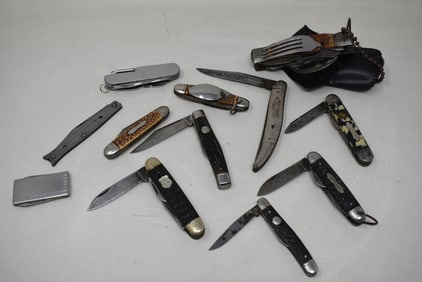 Group of 12 Pocket Knives