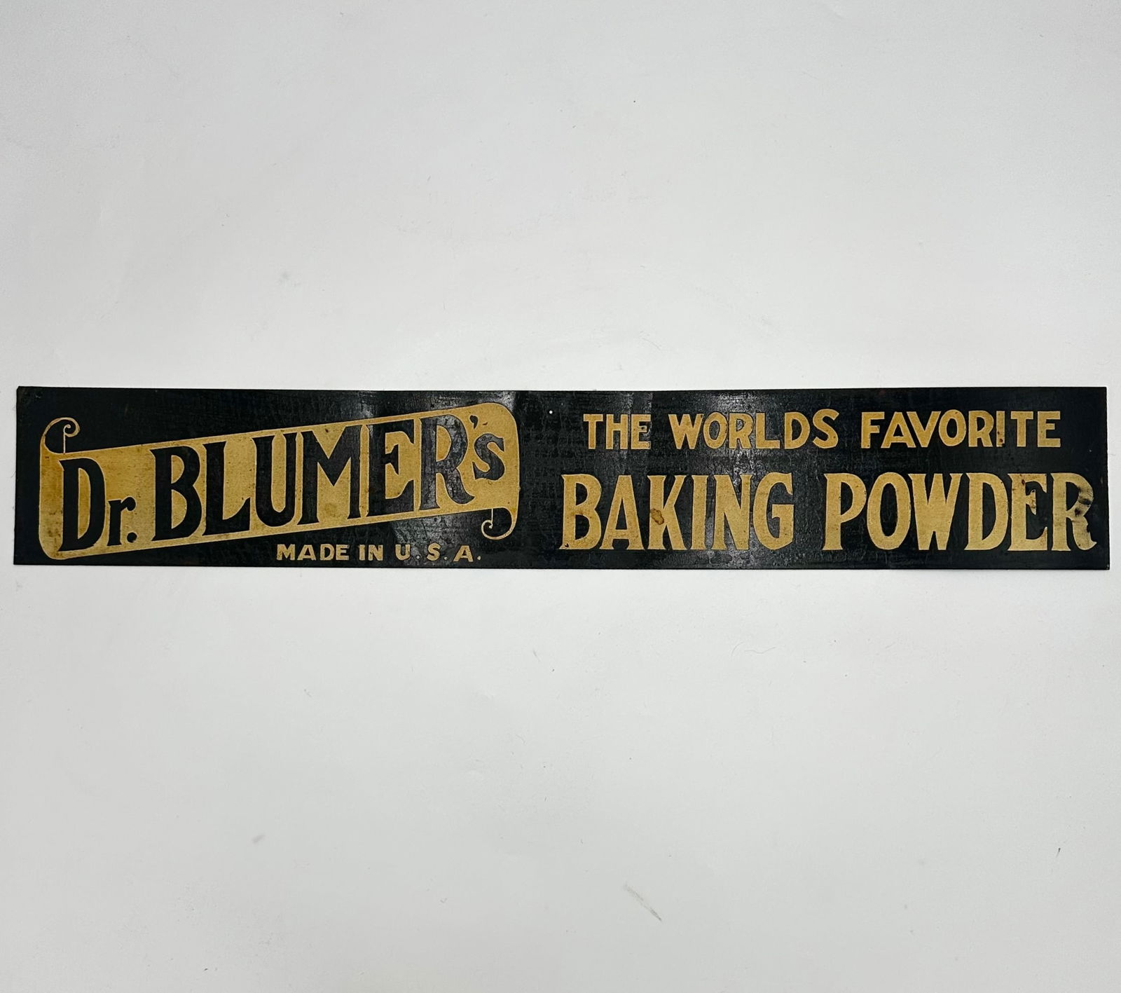 Dr. Blumer's the Worlds Favorite Baking Powder U.S.A Antique Tin Sign (1 of 11)