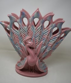 Royal Haeger 16" Peacock Vase