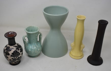 5 Pottery Vases