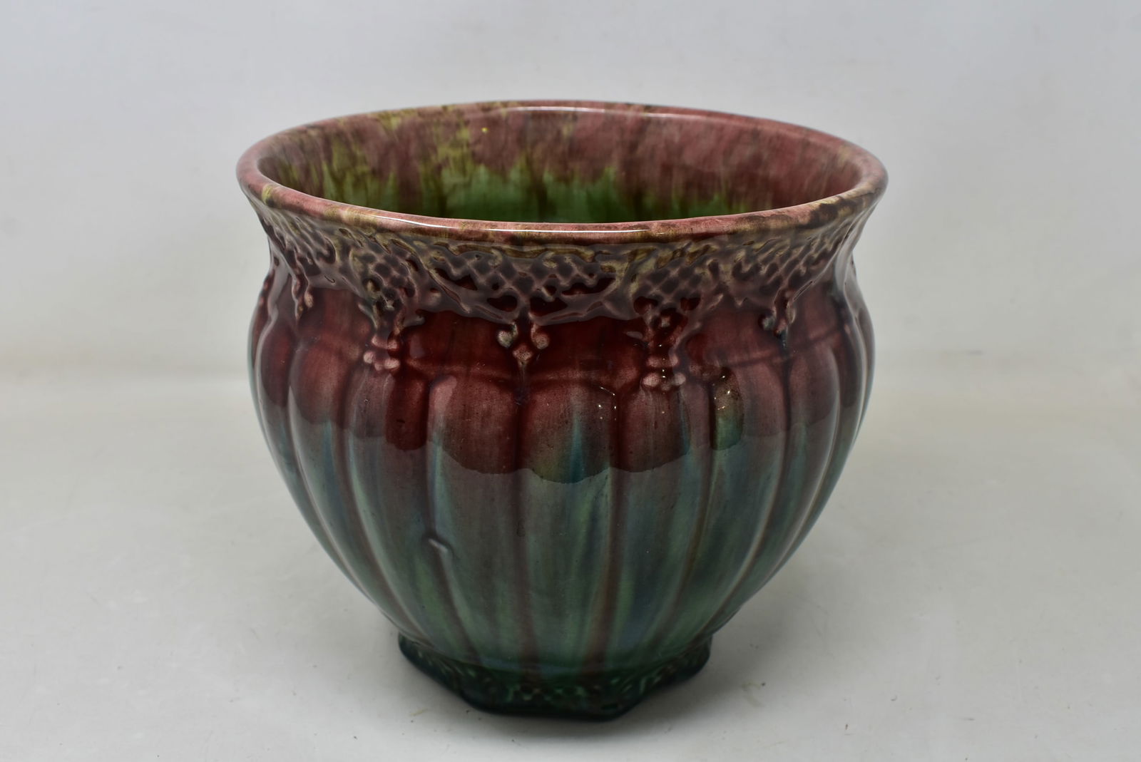 Majolica Melon Bodied Jardiniere (1 of 6)