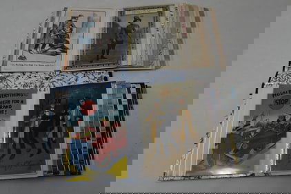 Vintage Postcard Book with Police Cards- NICE