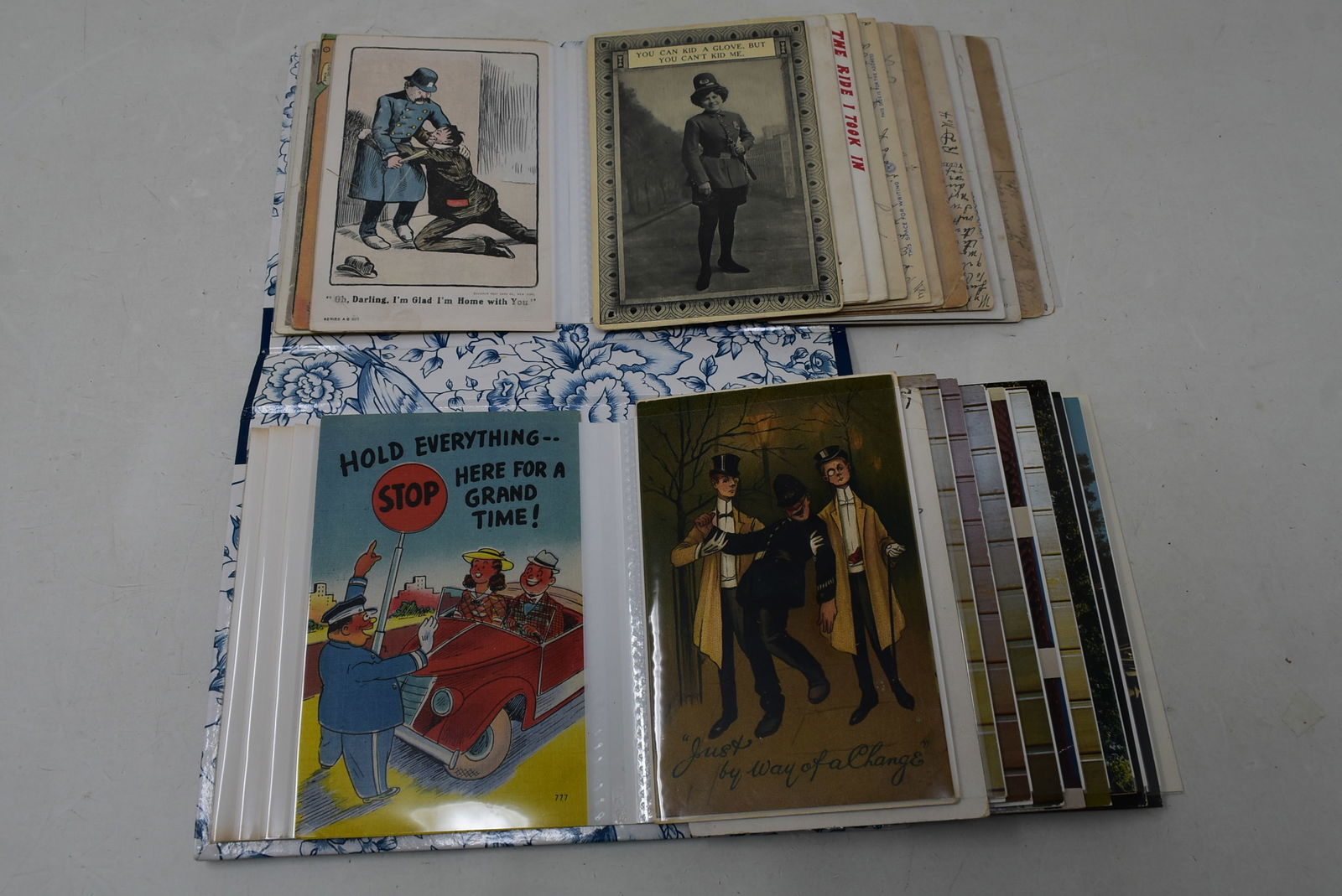 Vintage Postcard Book with Police Cards- NICE (1 of 8)