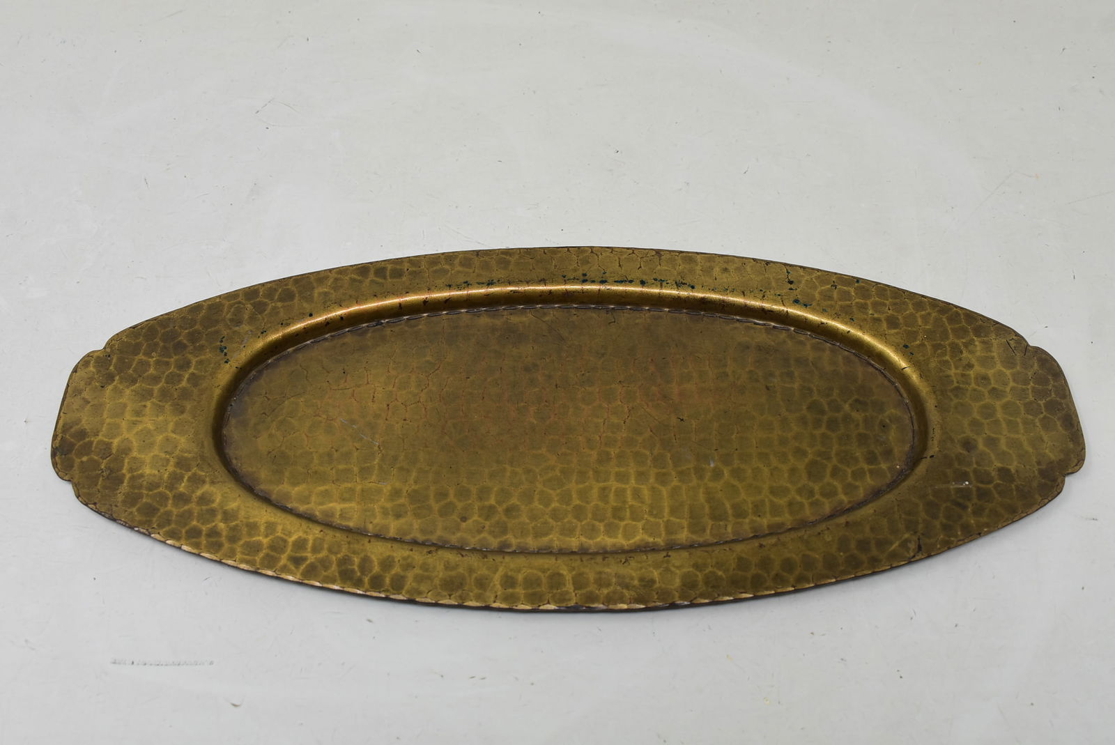 Roycroft Hammered Copper Inkwell Tray (1 of 5)