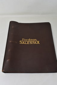 1927 Fordson Tractors SalesFax Binder Book