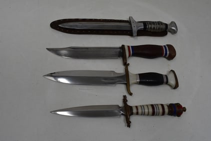 4 Fixed Blade Knives