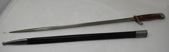 German WWI Quilback Bayonet with Matching Scbbard