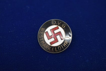 WWII Germany D.V.G. Westmark (Lothr) Membership Pin