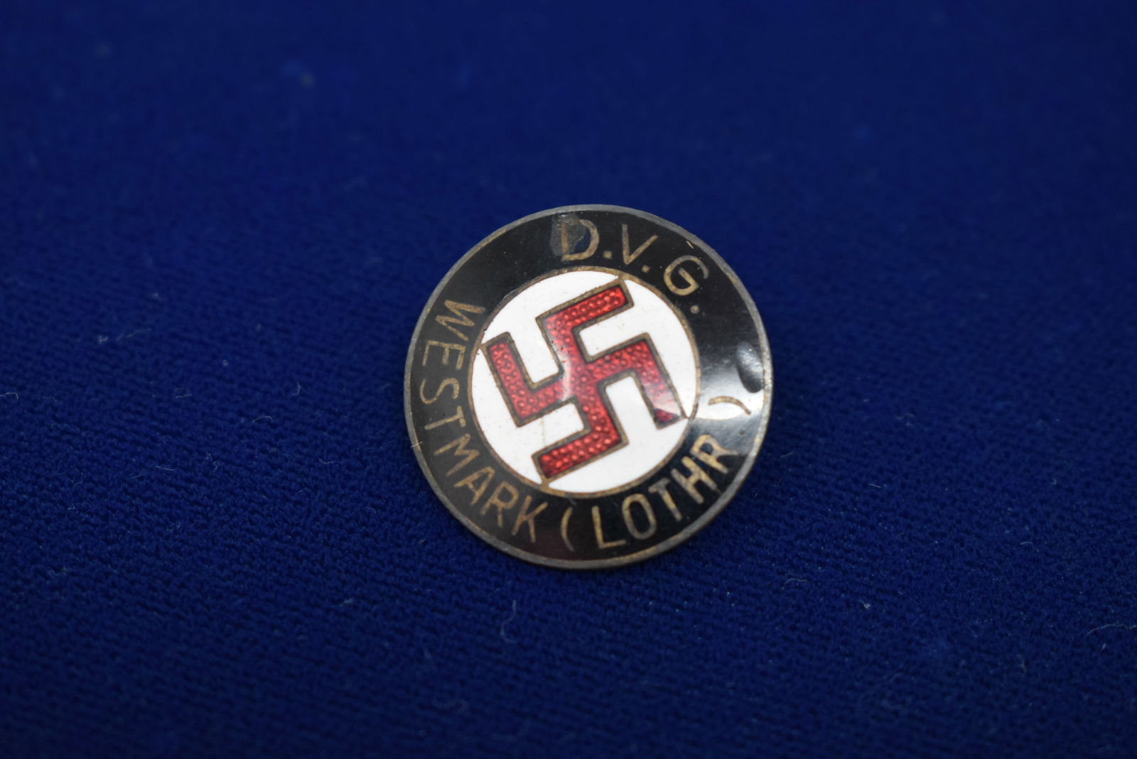 WWII Germany D.V.G. Westmark (Lothr) Membership Pin (1 of 4)
