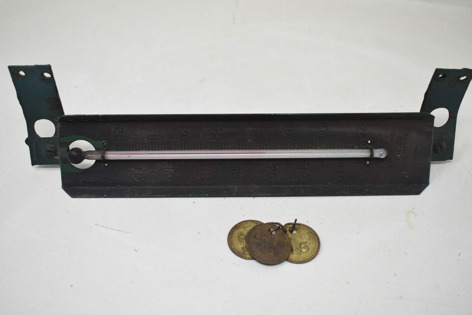 Illinois Central Railroad ICRR Thermometer and Luggage Tags (1 of 4)