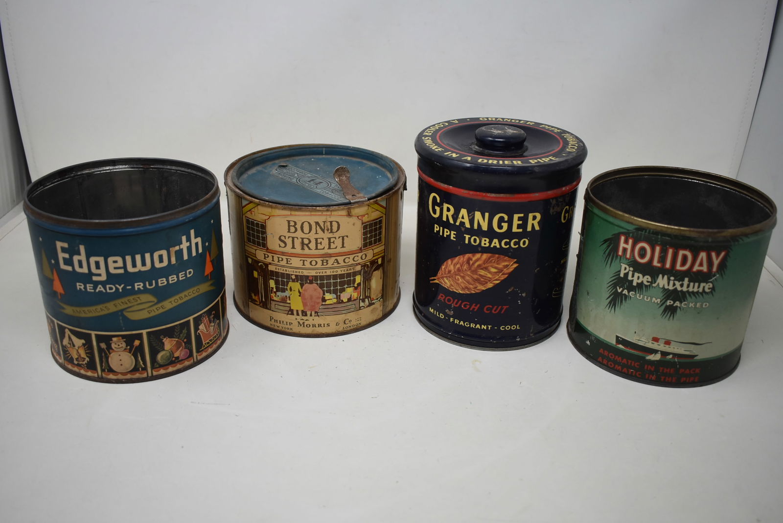 Lot of 4 Old Tobacco Tins (1 of 4)
