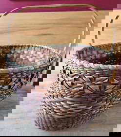 1950s Eastern Woodland Curl Basket