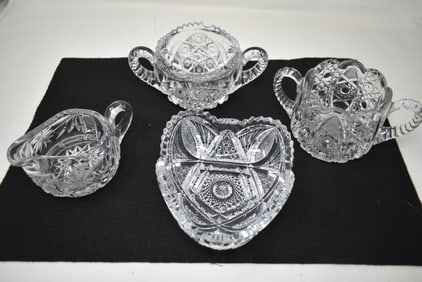 Lot of Assorted Cut Crystal