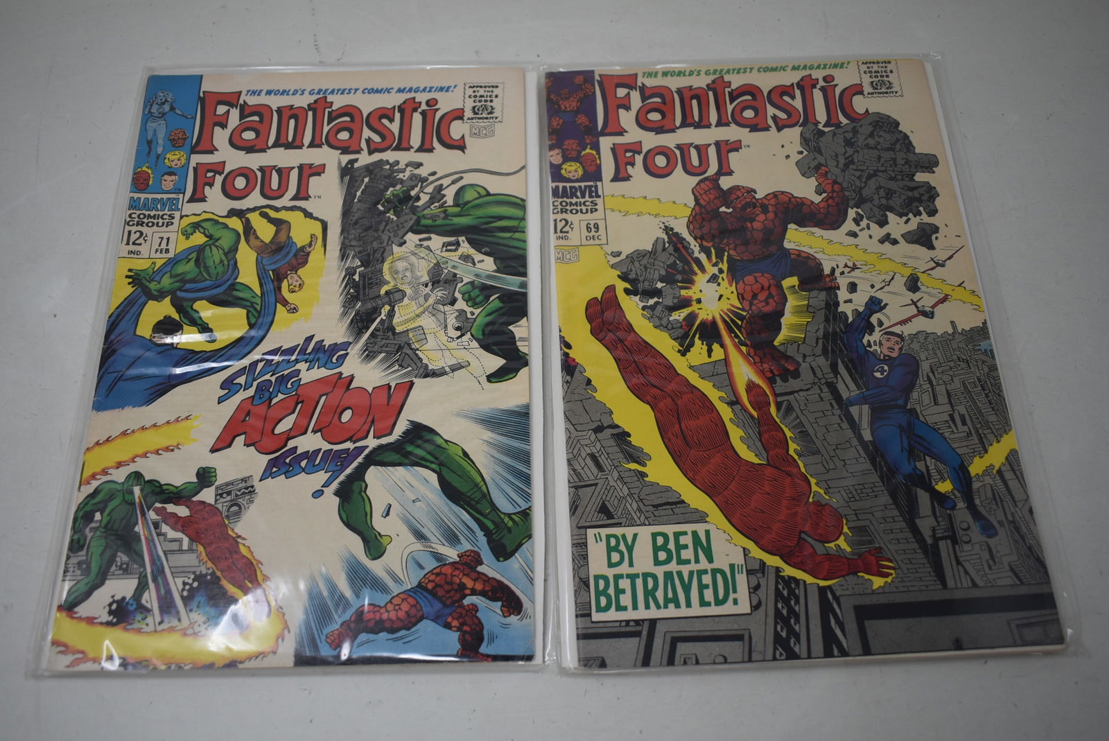 Fantastic Four Comic Book Lot of 4 issues #69-72 (1 of 2)