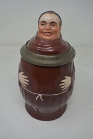 Porcelain Monk Character Beer Stein 1/2 Liter