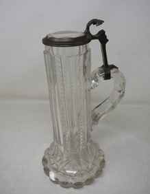 Brilliant Cut Glass 1/2 Liter Beer Stein STUNNING!