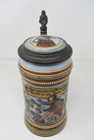 Mettlach 1/2 Liter Beer Stein #1947