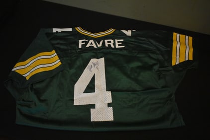 Brett Favre Green Bay Packers Autographed Football Jersey