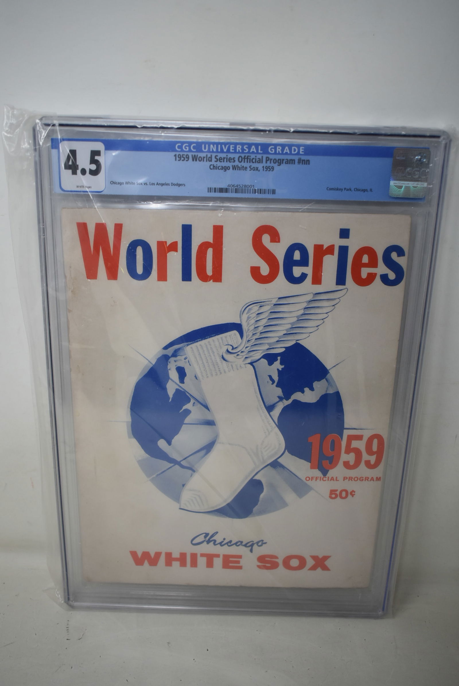 1959 World Series Official Program Chicago White Sox CGC Graded 4.5 (1 of 3)